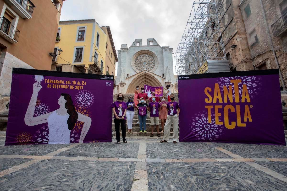 La imatge gràfica de la festa commemora el 30è aniversari de la creació del Retaule de Santa Tecla