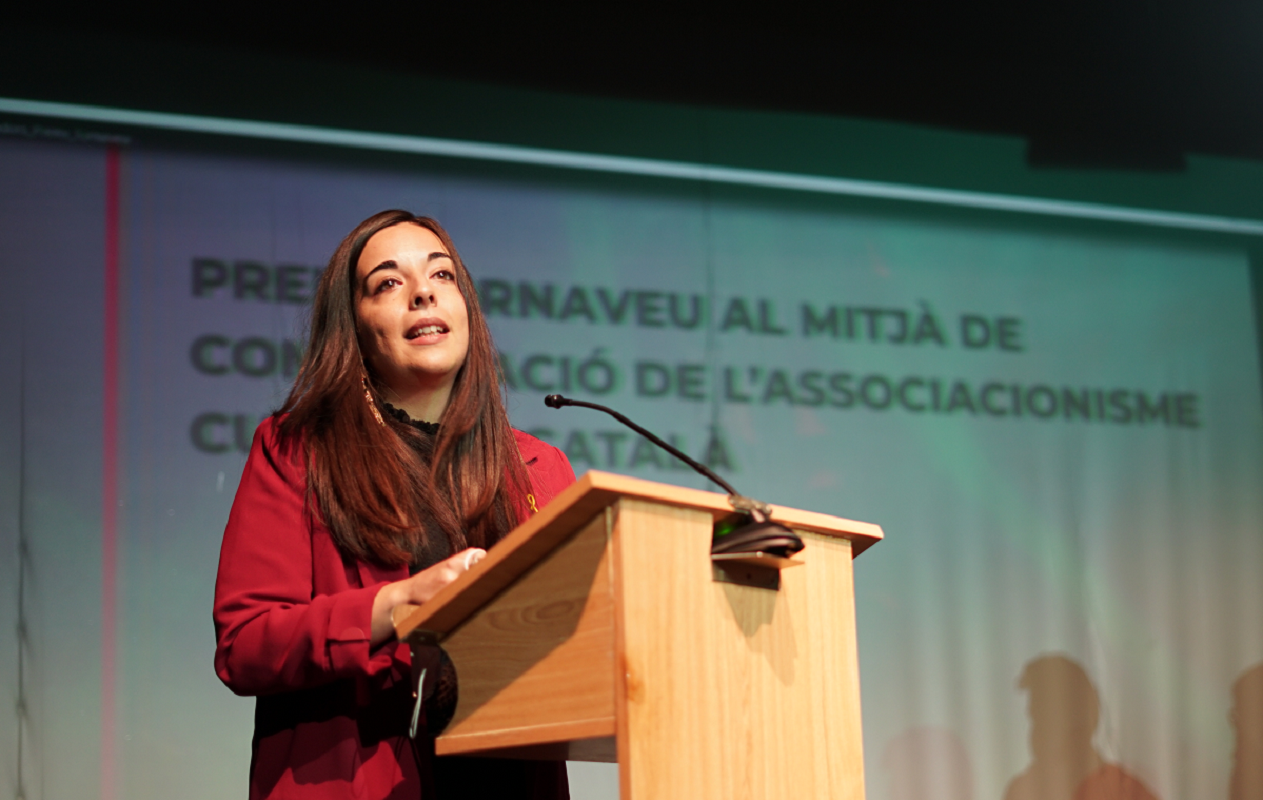 Queralt Pedemonte ha estat guardonada amb el premi Antoni Carné 2021 al Mitjà de Comunicació