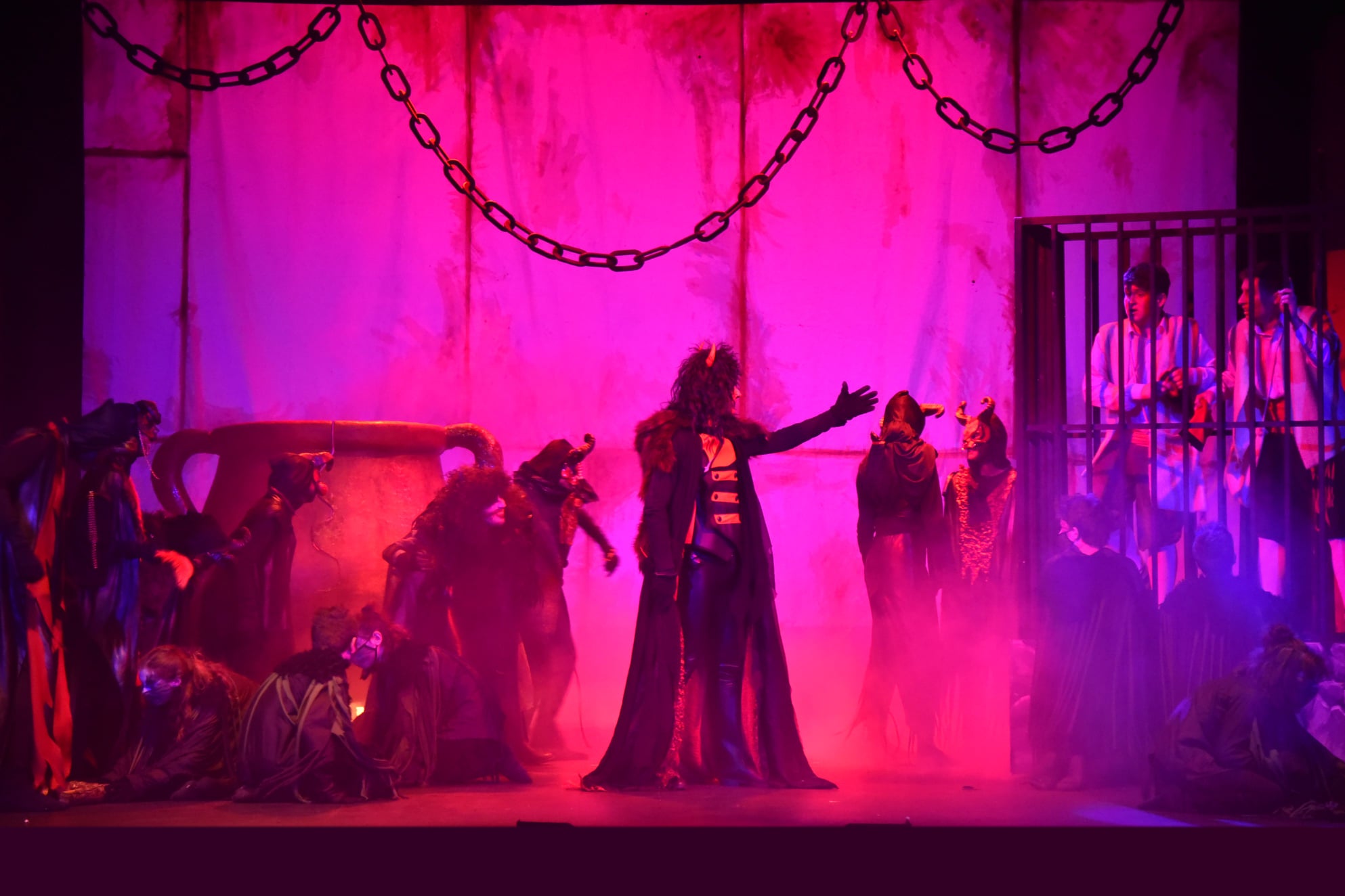 Jaume Pont com a Satanàs en una representació d'Els Pastorets