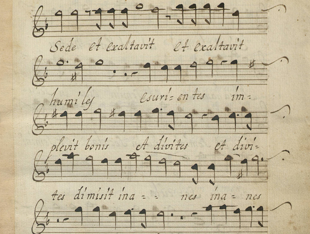 Partitura del Fons Musical de la Catedral de Barcelona