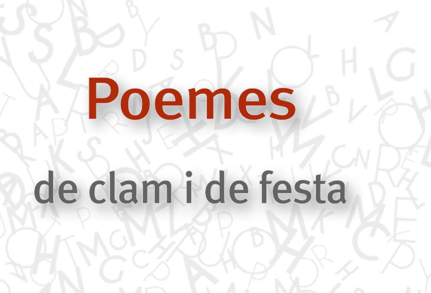 Fragment de la coberta del poemari de Josep Fornés