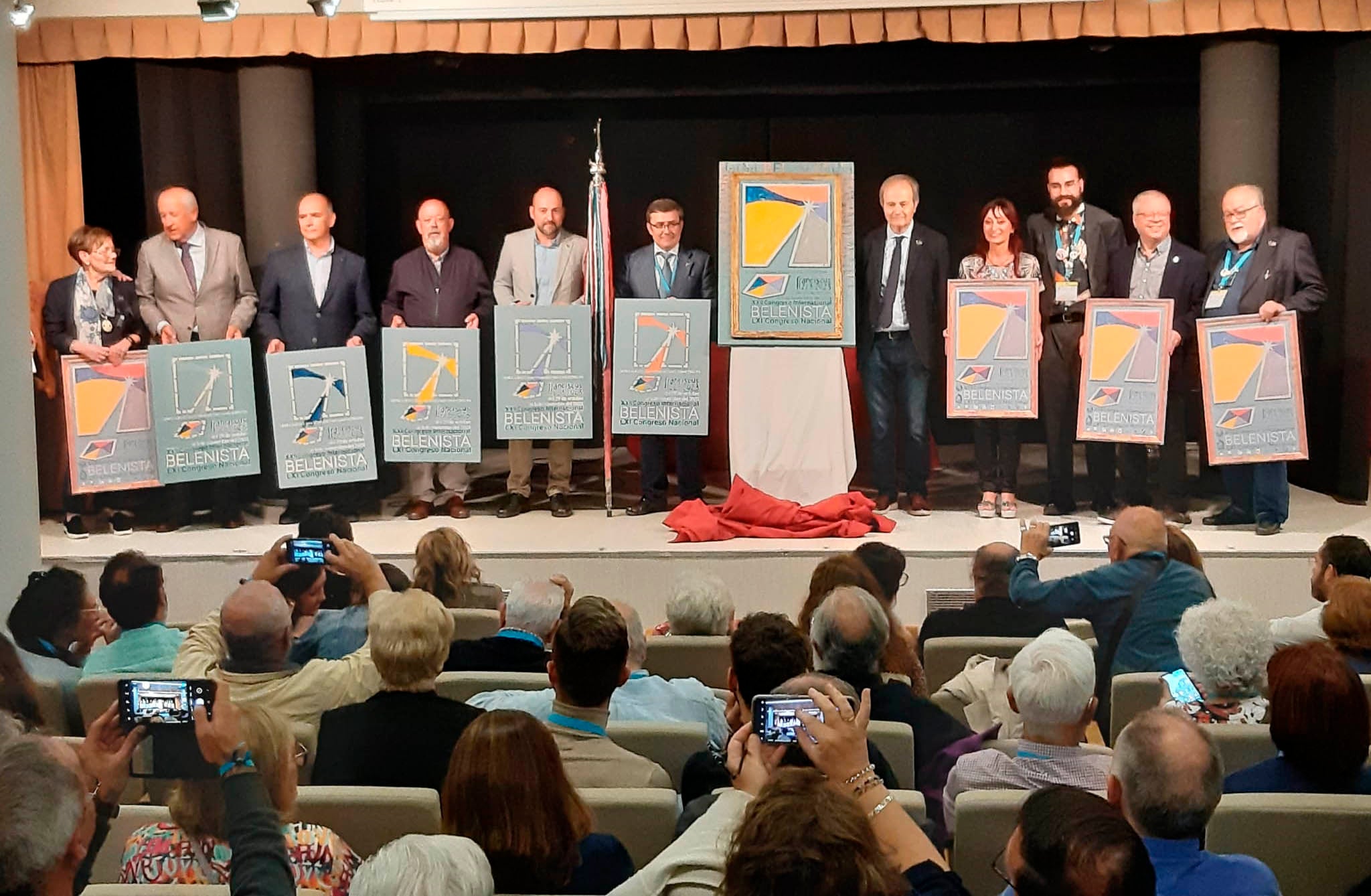 Presentació del cartell del Fransciscus 2023, amb Albert Català, els representants de les enitats de la Un-Foe-Prae, i representants de les subseus