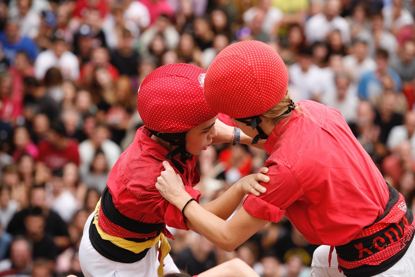 Santa Úrsula 2022 ha suposat el retorn dels castells de màxims a la plaça del Blat