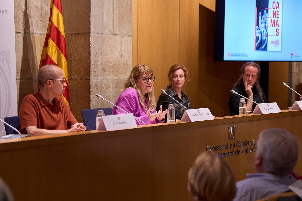 Intervenció de la consellera de Cultura Natàlia Garriga durant la presentació del Canemàs 25 | Arnau Pascual