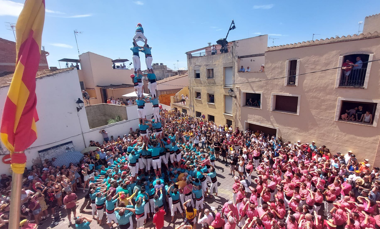 Els Verds han firmat la tripleta vilafranquina | Coordinadora de Colles Castelleres de Catalunya