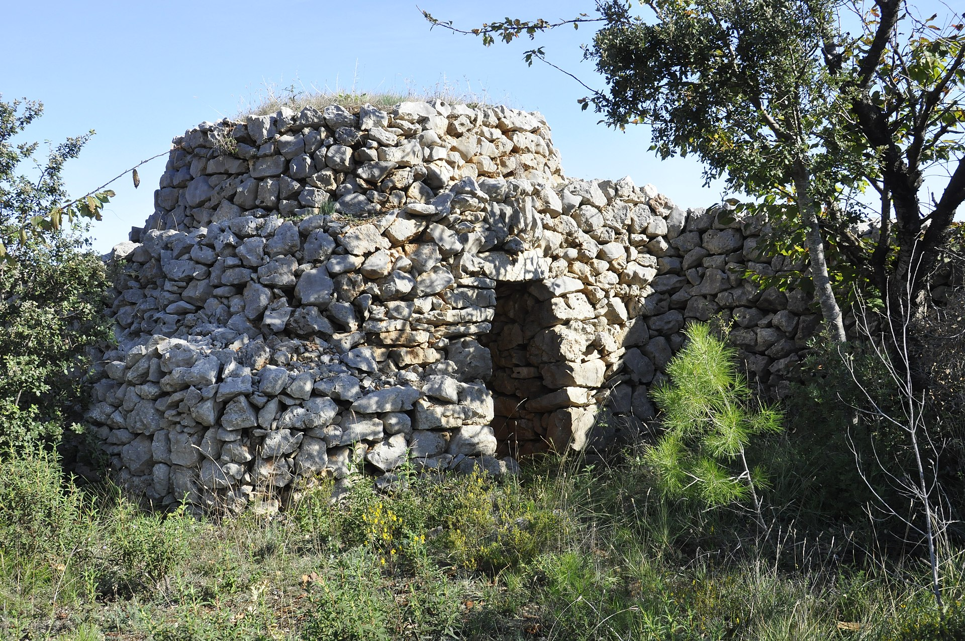 Barraca de pedra seca a Llers | Wikicommons- Nuri Llinares