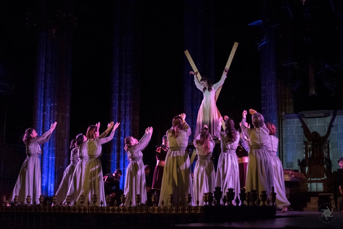 L'espectacle és una recreació històrica basada en la vida de la jove Santa Eulàlia SANTI GUERRERO 