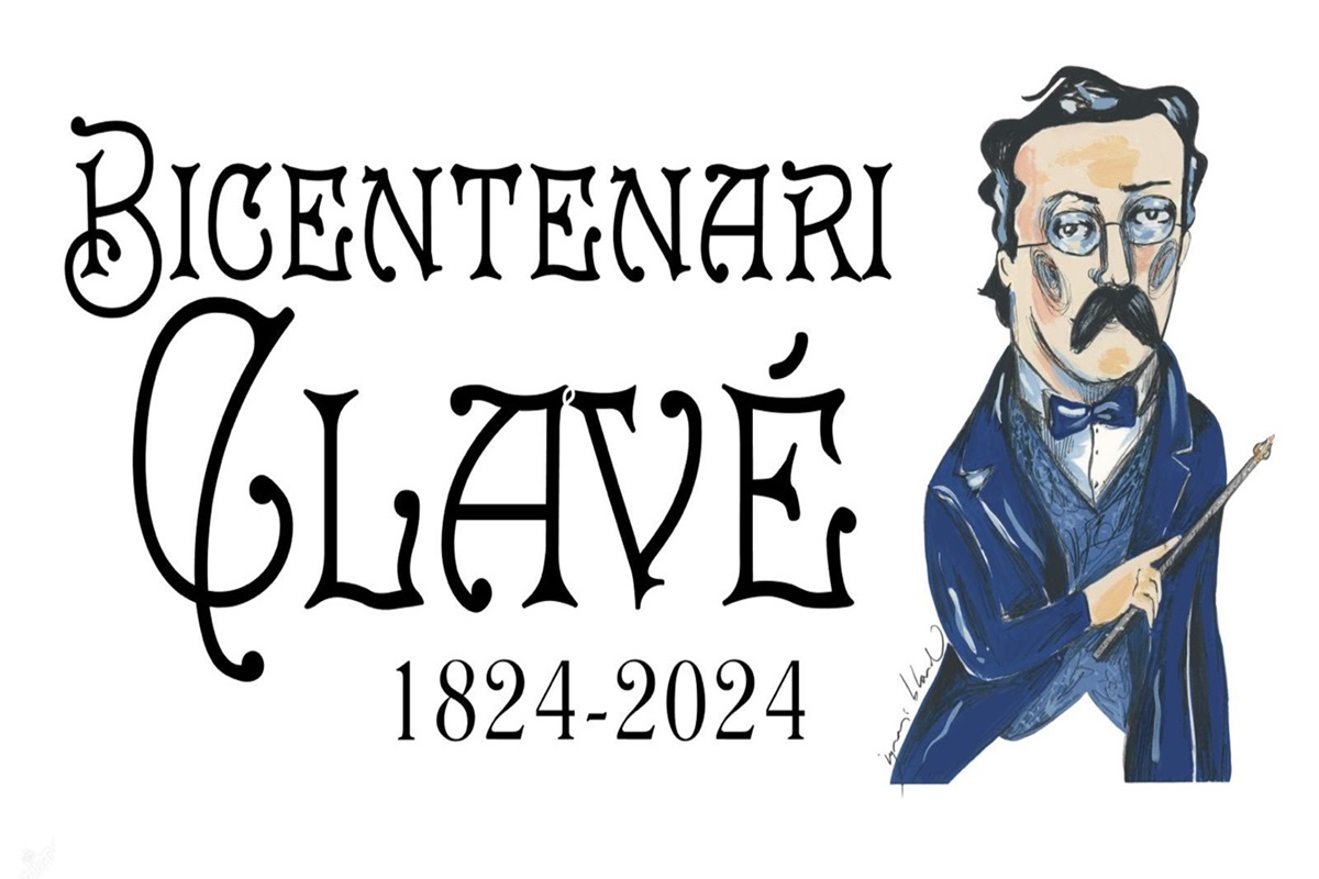 Imatge oficial del Bicentenari Clavé, obra d'Ignasi Blanch