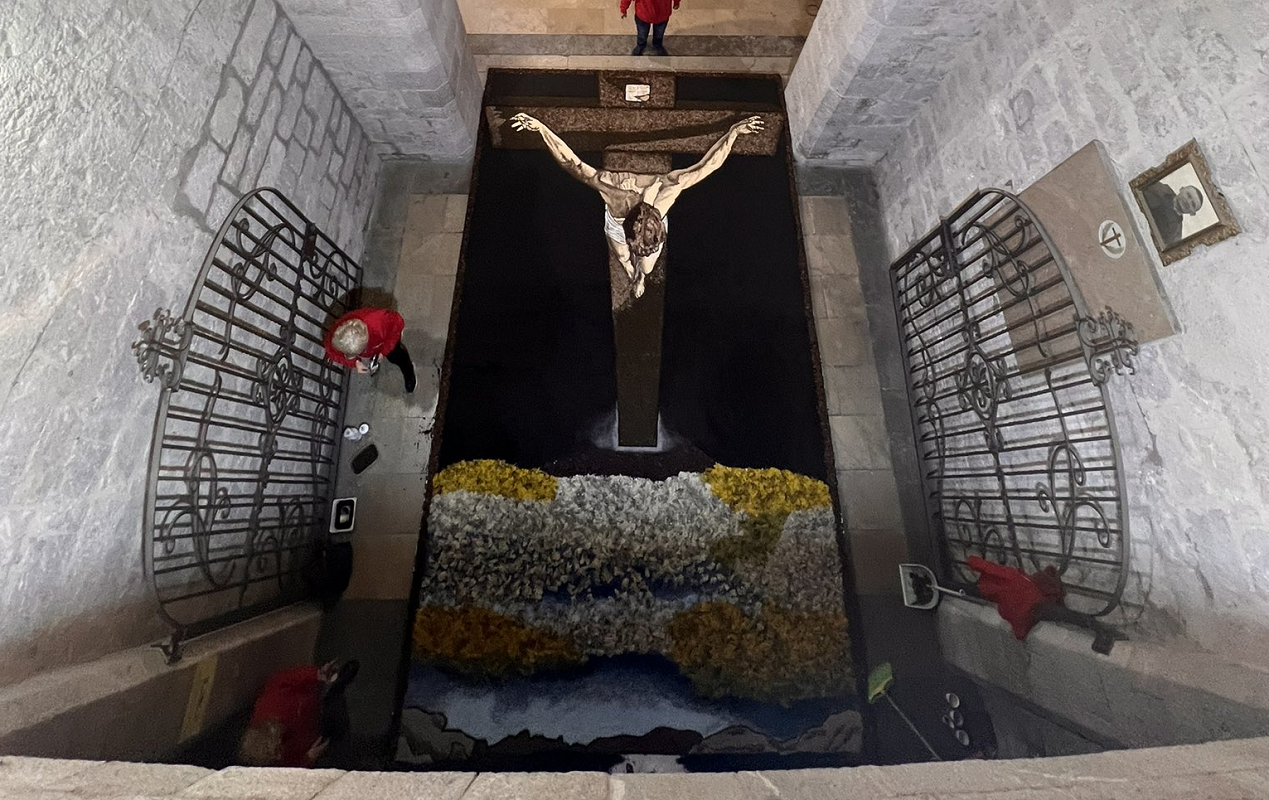 Imatge zenital de la catifa | Ajuntament de Figueres