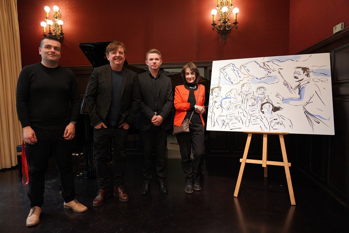 Bruno Nájera amb Ignasi Blanc, Sergeï Klimenko i Pepa Amenós / Foto: E. Calzada