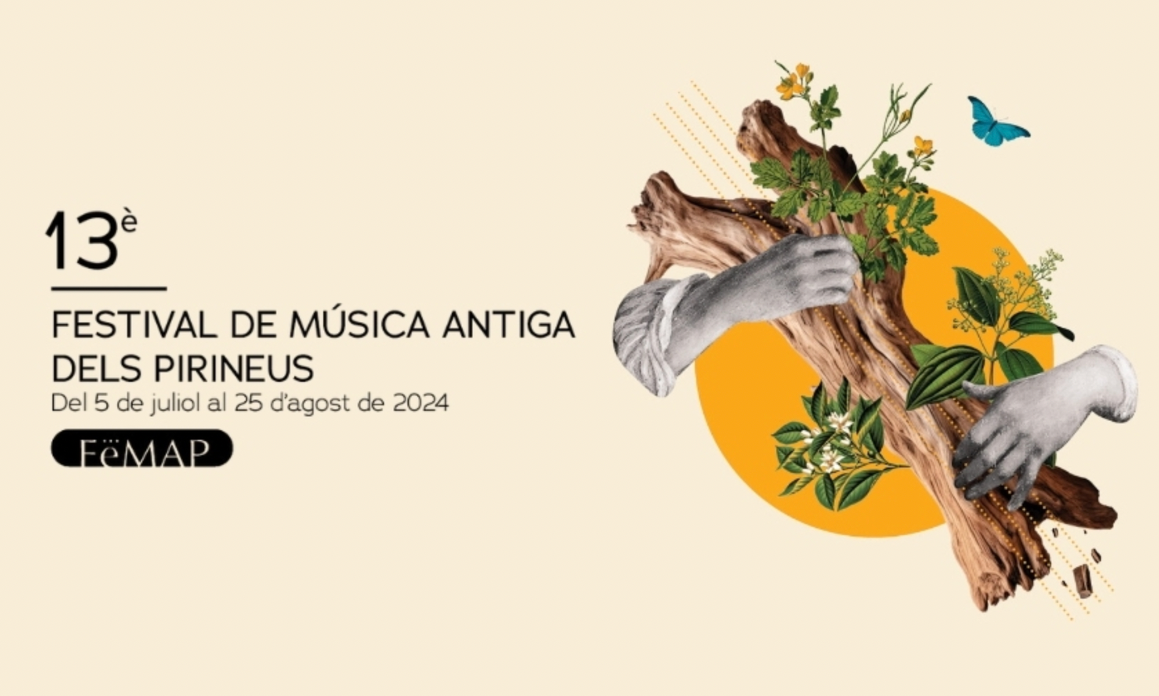 Cartell de la 13a edició del festival de música antiga del Pirineu 