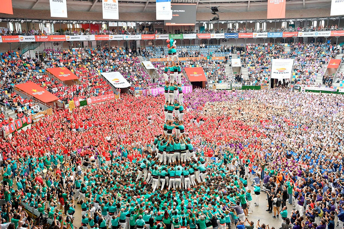 Els Castellers de Vilafranca en el Concurs de Castells
