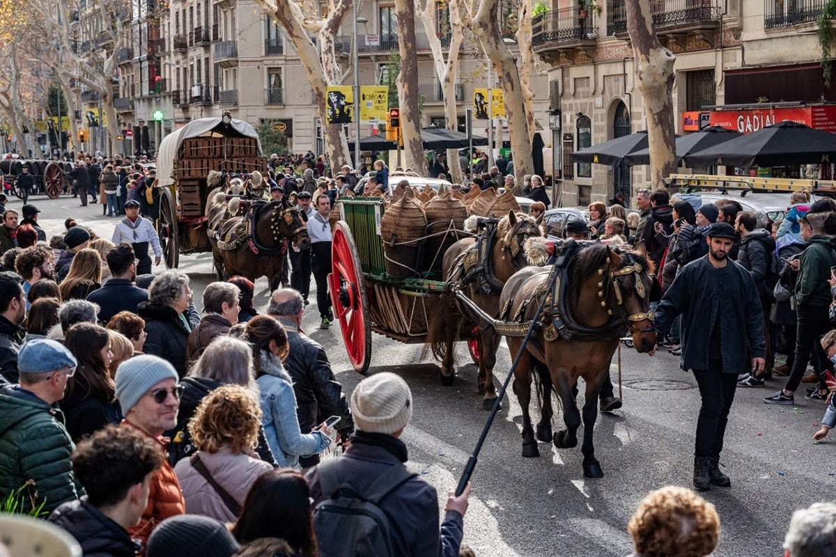 Cavalcada dels Tres Tombs de Sant Antoni de Barcelona, el 20 de gener de 2024
