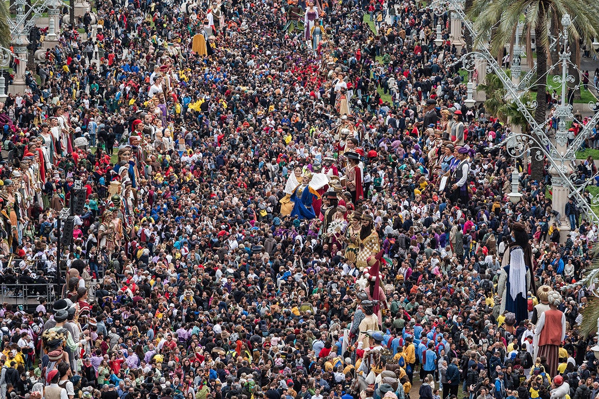 Trobada Nacional de Gegants, el 28 d’abril en el Passeig Lluís Companys