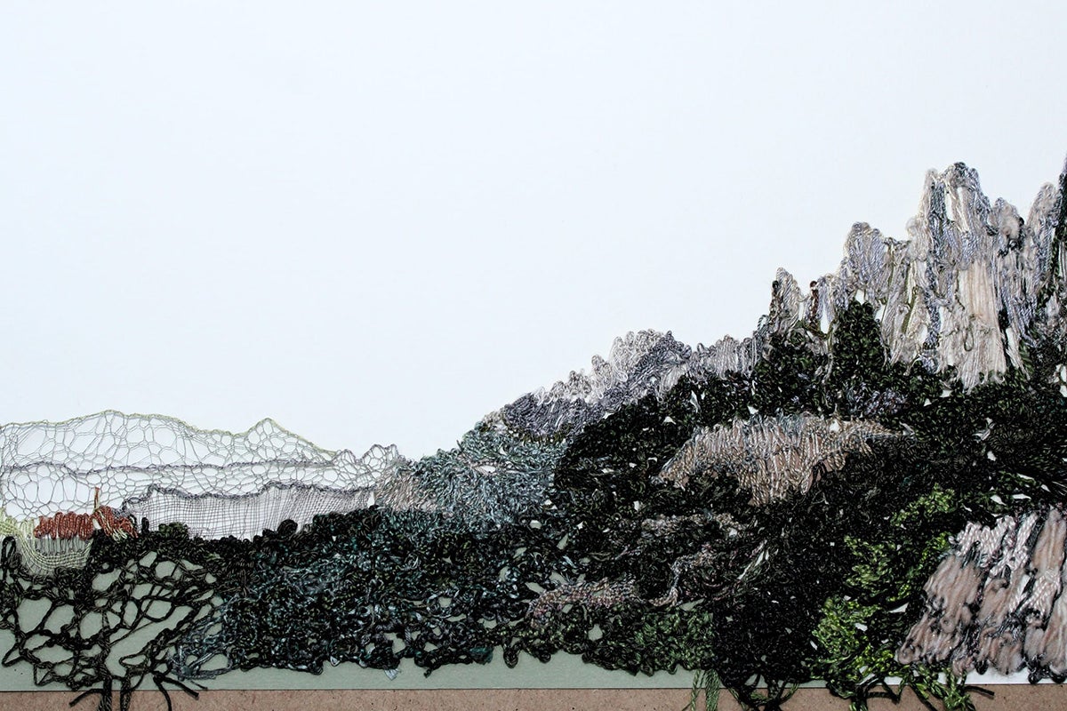 'De Bulgària a Montserrat', treball en punta de l'artista búlgara Bistra Pisancheva, que es podrà veure a l'exposició