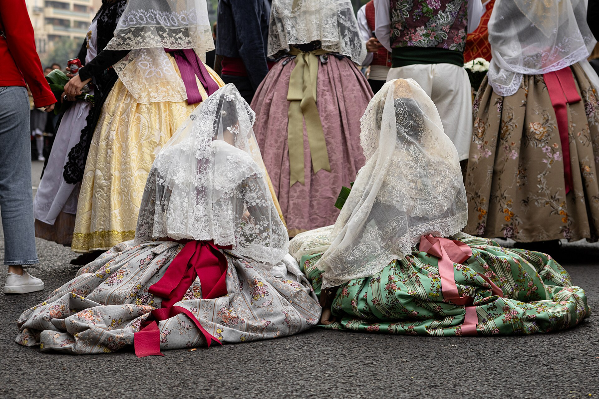 Moment de l'ofrena a les falles de 2024 | Rafa Esteve (Wikicommons)