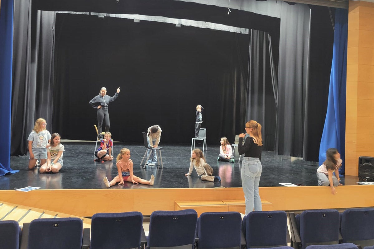 Assaig de la La Corriola Teatre, de La Pobla de Mafumet