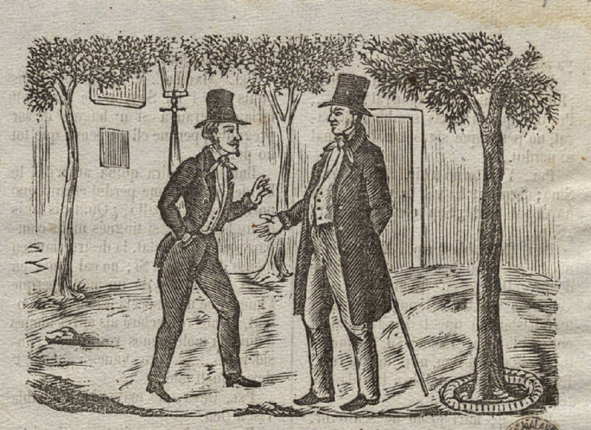 Imatge d'un romanço de 1856 | Biblioteca de Catalunya