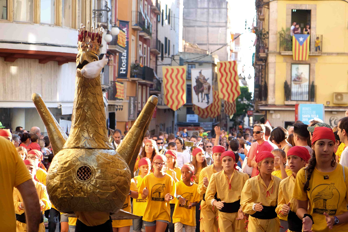 Una imatge d'una edició anterior de les Festes de Santa Tecla de Tarragona 