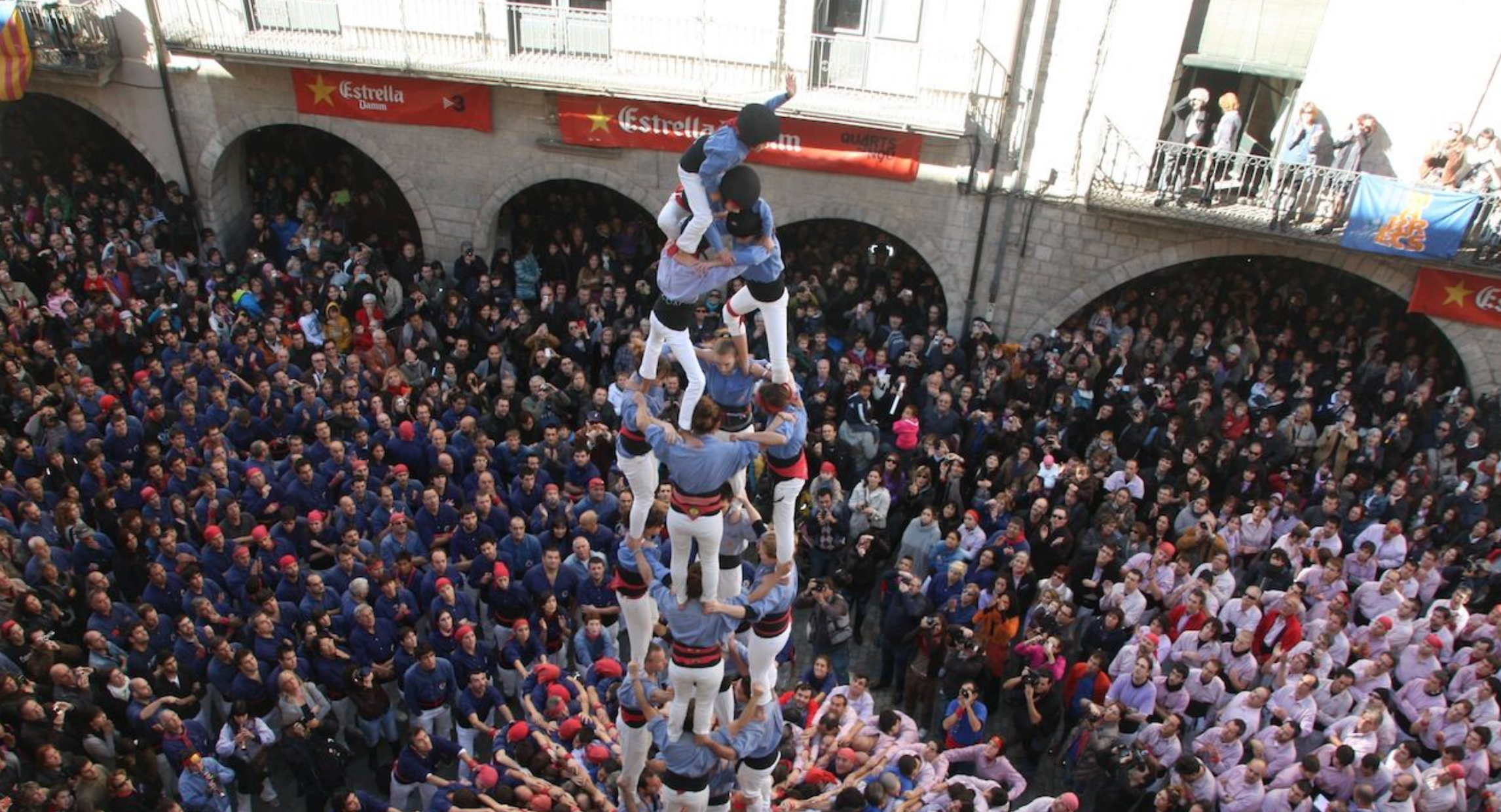 Diada castellera a les Fires de Sant Narcís WIKIMEDIA COMMONS