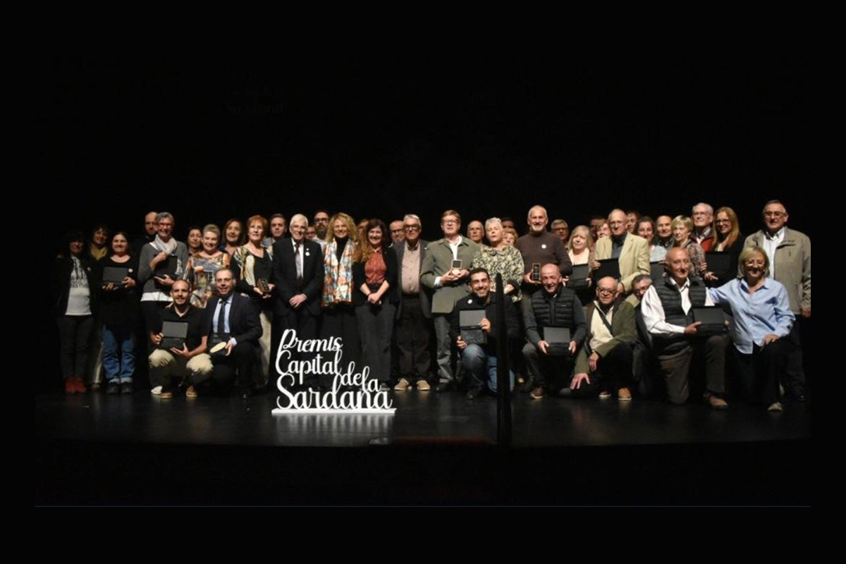 Els guardonats en els Premis Capital de la Sardana / Foto: SomSardana