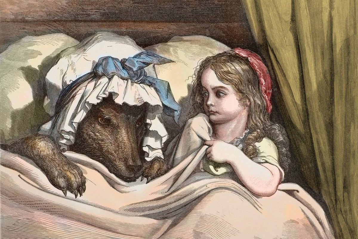 Gravat de Gustave Doré del conte de la Caputxeta Vermella de Perrrault