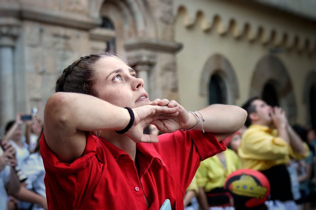 Mireia Mata, cap de colla dels Xicots de Vilafranca 