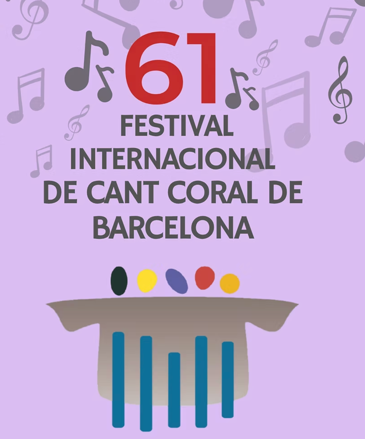 Cartell del 61è FESTIVAL INTERNACIONAL DE CANT CORAL