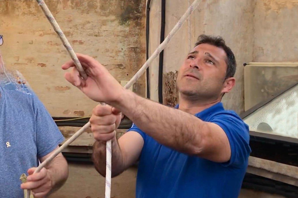 Benvingut Ruana, president de la Confraria de Campaners i Carrillonistes de Catalunya i campaner a la Fatarella