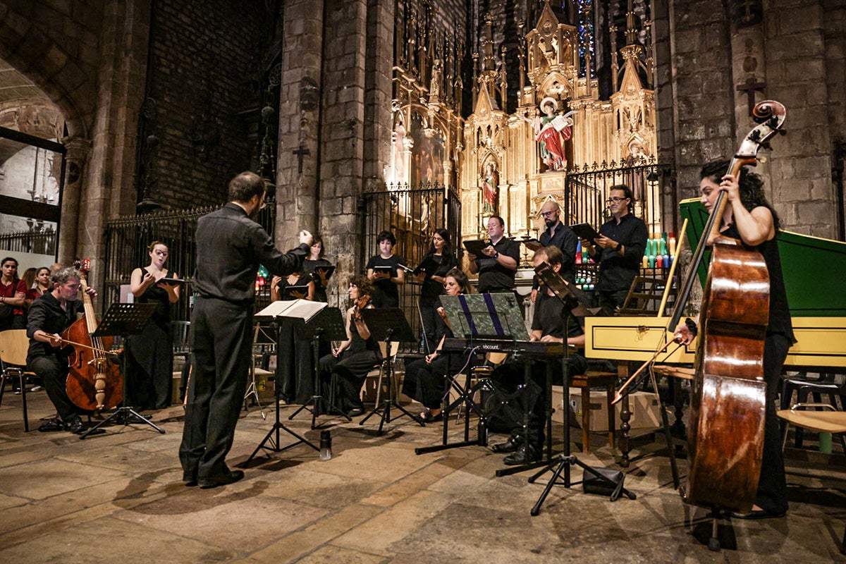 Interpretació de l’Alleluya de Pau Llinàs a Santa Maria del Pi / Foto: Víctor Cabo 