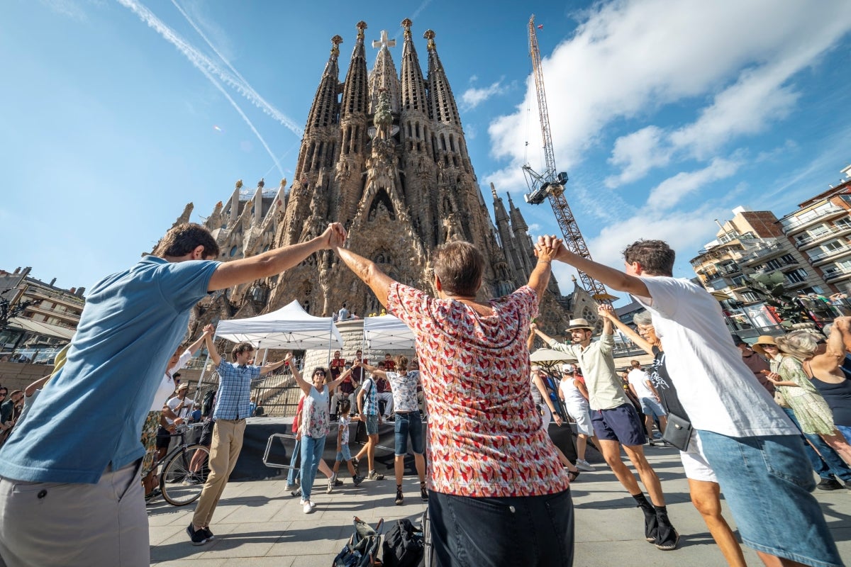 Sardanes a la Sagrada Família el passat setembre / Foto: Basílica de la Sagrada Família